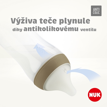 NUK Perfect Match kojenecká láhev s kontrolou teploty
