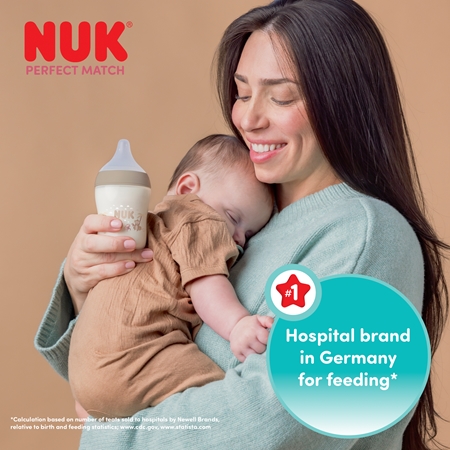 NUK Perfect Match Disney μπουκάλι με έλεγχο της θερμοκρασίας