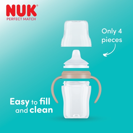 NUK Perfect Match Hippo learner bottle with temperature control