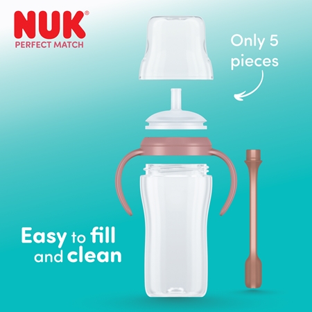 NUK Perfect Match Bear pullo sisältää pillin