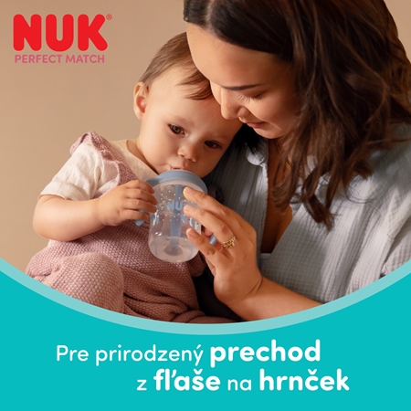 NUK Perfect Match Penguin fľaša s rúrkou