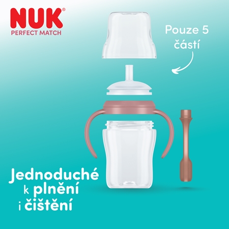 NUK Perfect Match Penguin láhev s brčkem