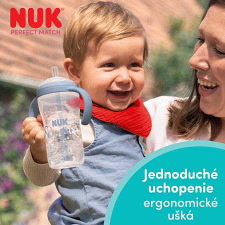 NUK Perfect Match Penguin fľaša s rúrkou