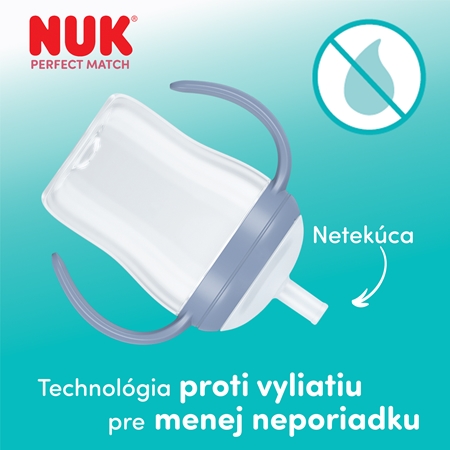NUK Perfect Match Penguin fľaša s rúrkou