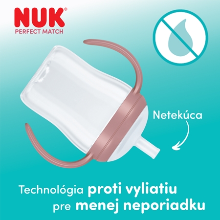 NUK Perfect Match Bear fľaša s rúrkou