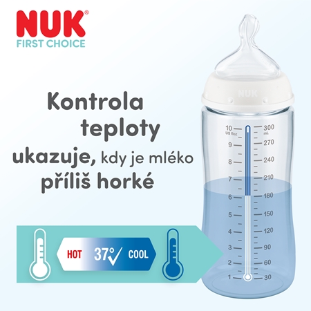 NUK First Choice Whale láhev s kontrolou teploty