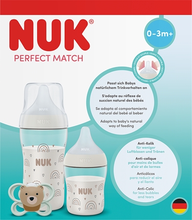 NUK Perfect Match Rainbow Geschenkset für Babys 0-3+ m