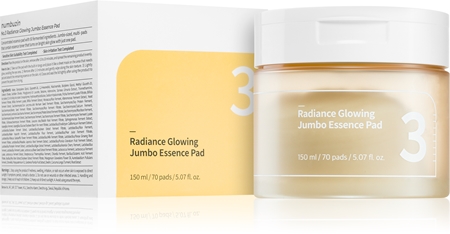 Numbuzin No. 3 Radiance Glowing Jumbo Essence Pad tonizační polštářky pro rozjasnění a hydrataci