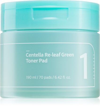 Numbuzin No. 1 Centella Re-Leaf Green Toner Pad tonizační polštářky pro zklidnění pleti