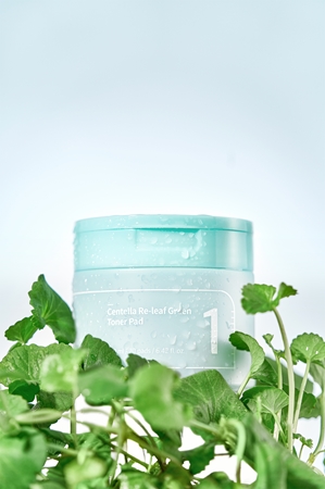Numbuzin No. 1 Centella Re-Leaf Green Toner Pad patchs tonifiants pour apaiser la peau