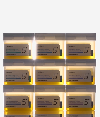 Numbuzin No. 5 Glutathione Vitamin Concentrated Toner Pad toner pads for radiance and hydration