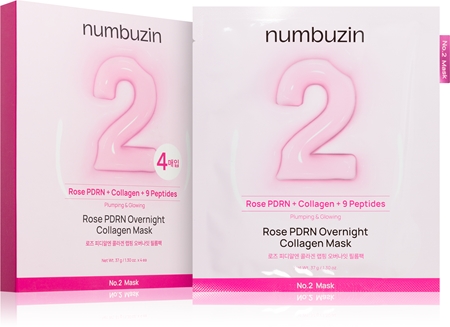 Numbuzin No. 2 Rose PDRN OverNight Collagen Mask Deep Nourishing Mask night