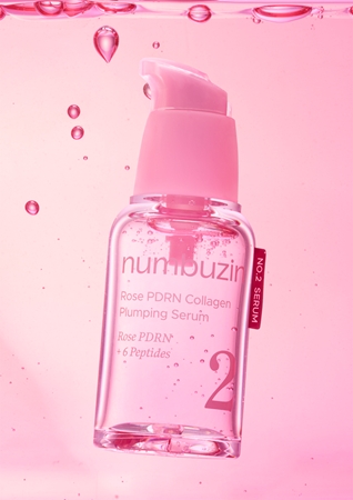 Numbuzin No. 2 Rose PDRN Collagen Plumping Serum Firming Facial Serum with regenerative effect