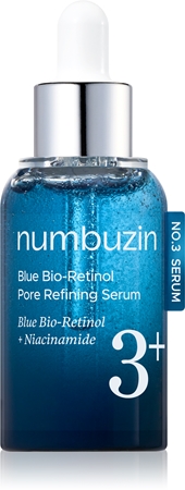 Numbuzin No. 3 Blue Bio-Retinol Pore Refining Serum Firming Facial Serum to smooth skin and minimise pores