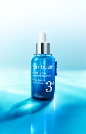 Numbuzin No. 3 Blue Bio-Retinol Pore Refining Serum Firming Facial Serum to smooth skin and minimise pores
