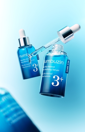 Numbuzin No. 3 Blue Bio-Retinol Pore Refining Serum Firming Facial Serum to smooth skin and minimise pores