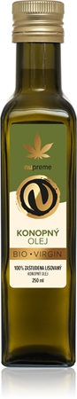 Nupreme Konopný olej BIO panenský olej v BIO kvalitě