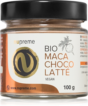 Nupreme Maca Choco Latté BIO prášok na prípravu nápoja na udržanie vitality