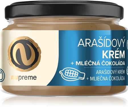 Nupreme Arašidový krém s mliečnou čokoládou orechová nátierka s čokoládou