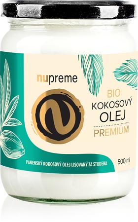 Nupreme Kokosový olej Premium BIO panenský olej v BIO kvalitě