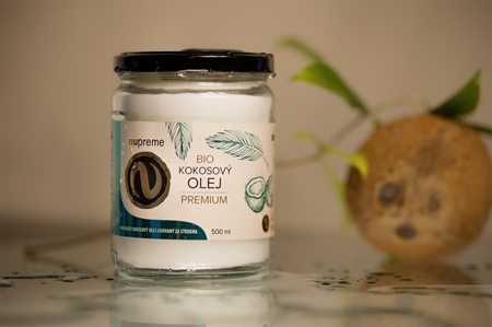 Nupreme Kokosový olej Premium BIO panenský olej v BIO kvalitě