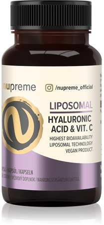 Nupreme Liposomal Hyaluronic Acid & Vit. C kapsuly proti starnutiu a na spevnenie pleti