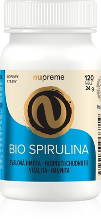 Nupreme Spirulina BIO podpora správneho fungovania organizmu