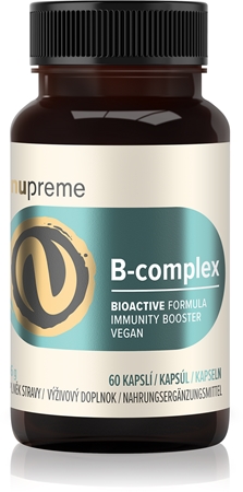 Nupreme B-Complex Bioactive komplex vitamínu B na normálnu činnosť nervovej sústavy a pre krásnu pleť