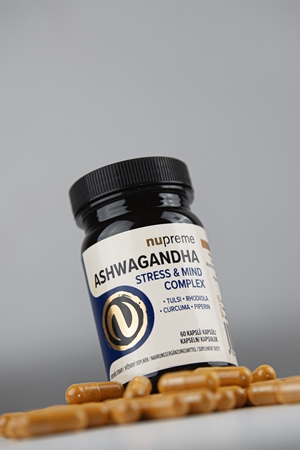Nupreme Ashwagandha Stress & Mind Complex Kapseln zur Förderung der geistigen Ausgeglichenheit