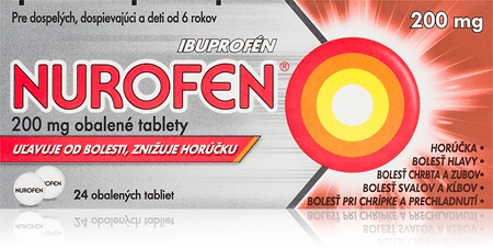 Nurofen Nurofen 200 mg obalené tablety na zníženie horúčky a tlmenie bolesti