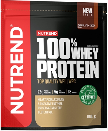 Nutrend 100% Whey Protein Molkenprotein in Pulverform