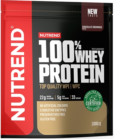 Nutrend 100% Whey Protein Molkenprotein in Pulverform