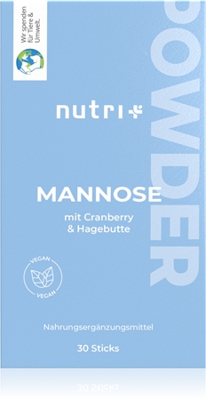 nutri+ Mannose mit Cranberry & Hagebutte Pulver