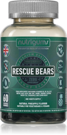 Nutrigums Rescue Bears žvýkací medvídci proti stresu