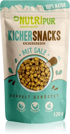 Nutripur Kichererbsen doppelt geröstet mit Salz Hülsenfrüchte