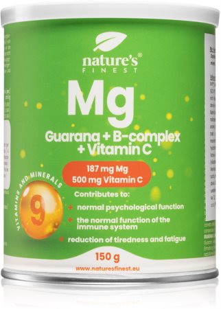 Nutrisslim Magnesium + Guarana + B-Complex + Vitamin C prášok na prípravu nápoja na podporu imunitného systému