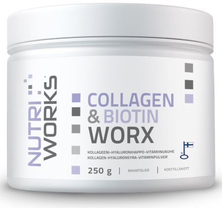 NutriWorks Collagen & Biotin Worx kolagen pro krásné vlasy, pleť a nehty