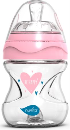 Nuvita Glass bottle Pink Babyflasche