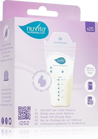 Nuvita Breast milk bags woreczek do przechowywania pokarmu przechowywanie mleka matki