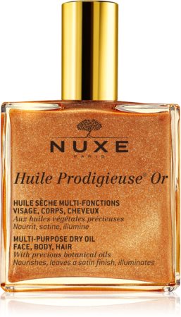 Nuxe Huile Prodigieuse Or monikäyttöinen kimaltava kuivaöljy kasvoille, vartalolle ja hiuksille