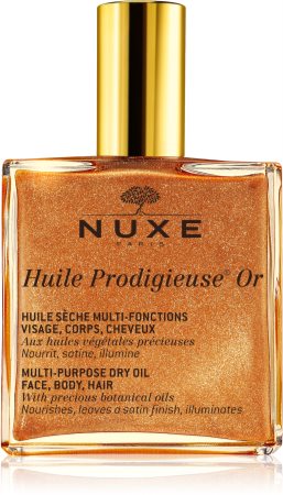 Nuxe Huile Prodigieuse Or multifunkcyjny suchy olejek z brokatem do twarzy, ciała i włosów