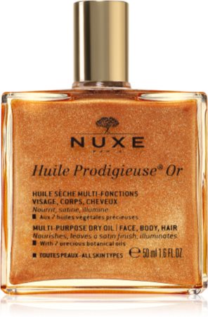 Nuxe Huile Prodigieuse Or multifunkcyjny suchy olejek z brokatem do twarzy, ciała i włosów