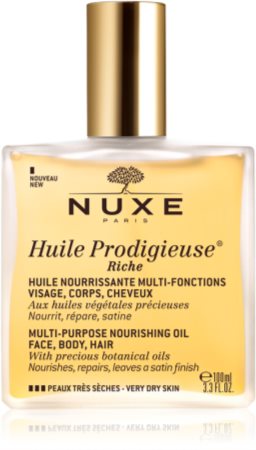 Nuxe Huile Prodigieuse Riche monikäyttöinen kuivaöljy erittäin kuivalle iholle