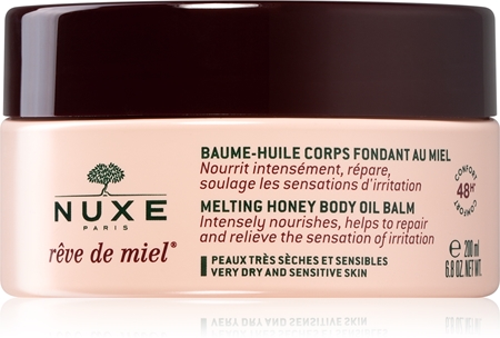 Nuxe Rêve de Miel Melting Honey Body Oil Balm olejový balzám na tělo pro suchou a citlivou pokožku