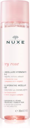 Nuxe Very Rose água micelar hidratante para pele muito seca e sensível