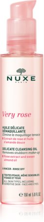 Nuxe Very Rose óleo de limpeza suave para rosto e olhos