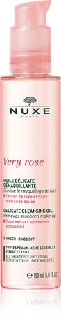 Nuxe Very Rose Delicate Cleansing Oil jemný čisticí olej na obličej a oči