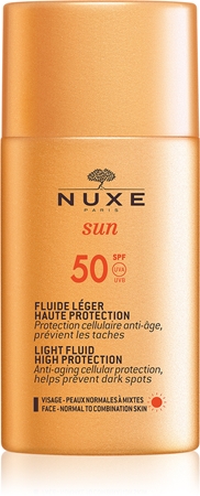 Nuxe Sun gyengéd védő folyadék SPF 50