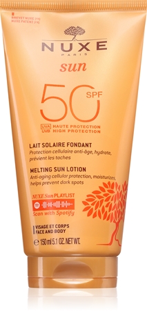 Nuxe Sun Melting Lotion High Protection Protective Sunscreen Lotion SPF 50
