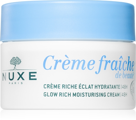Nuxe Crème Fraîche de Beauté Glow Rich Moisturizing Cream hydratační pleťový krém s 48hodinovým účinkem